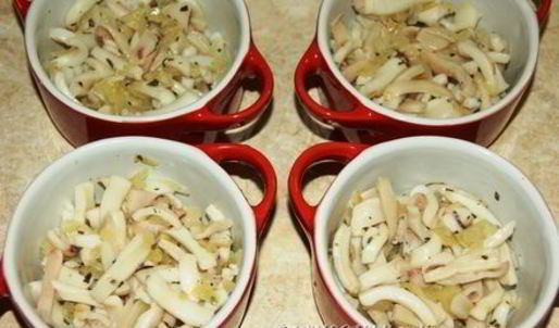 жульен с кальмарами