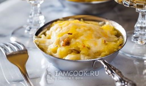 жульен с картошкой и грибами