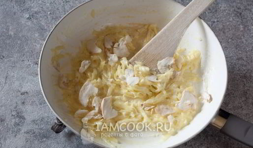 жульен с картошкой и грибами