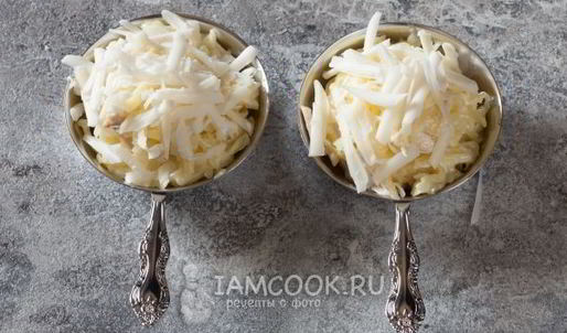 жульен с картошкой и грибами