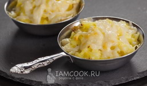 жульен с картошкой и грибами