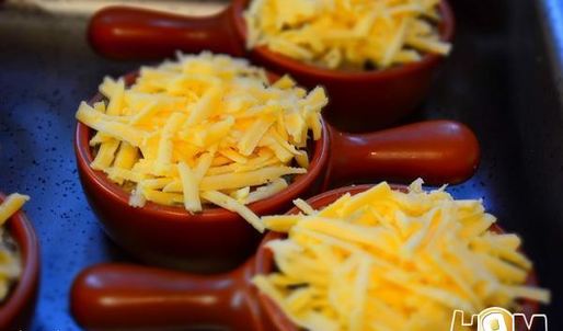 жульен с вешенками и баклажанами