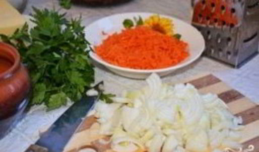 жульен со свининой и картошкой