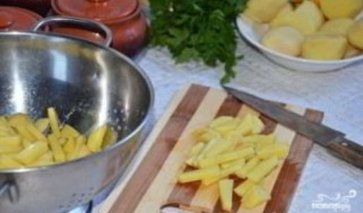 жульен со свининой и картошкой