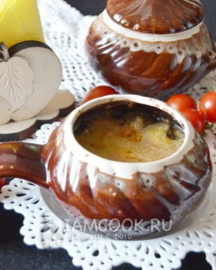 Рецепт жульена в горшочках