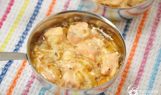 жюльен из красной рыбы