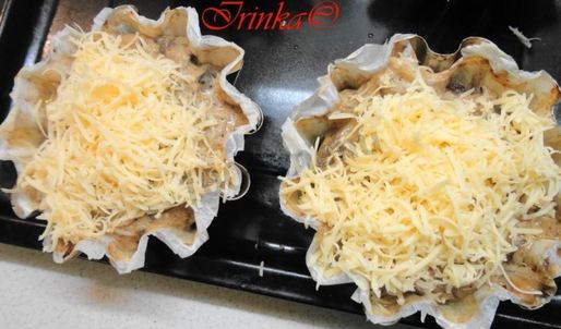 жюльен оригинальный в мясных корзиночках