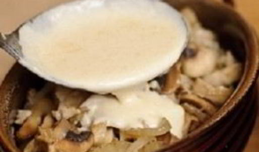 жюльен с курицей и грибами