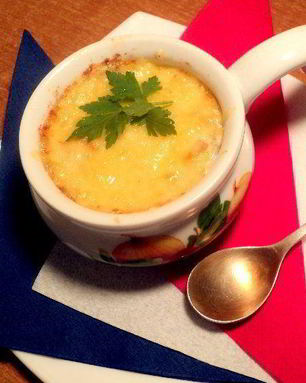 Жюльен с курицей и шампиньонами