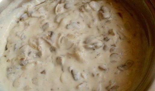 жюльен с курицей и шампиньонами