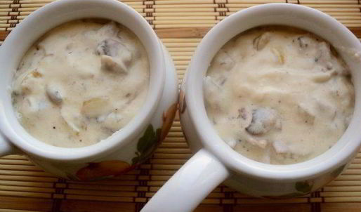 жюльен с курицей и шампиньонами