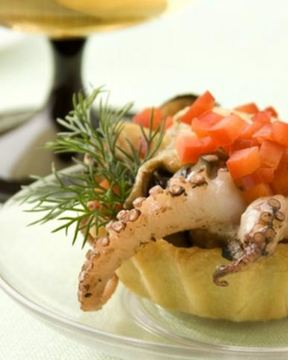 Жюльен с морепродуктами