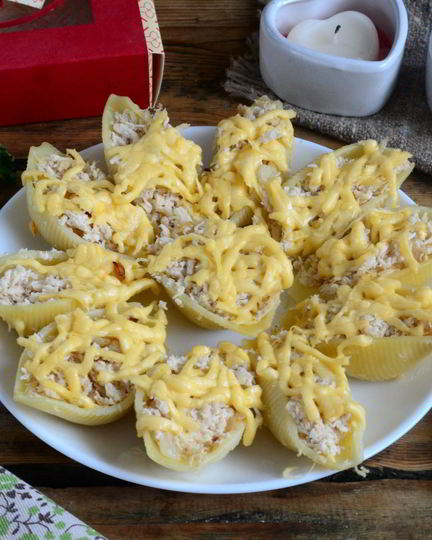 Рецепт жюльена в больших ракушках