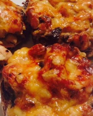 Жюльен в грибных шляпках