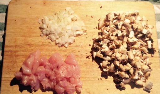 жюльен в грибных шляпках